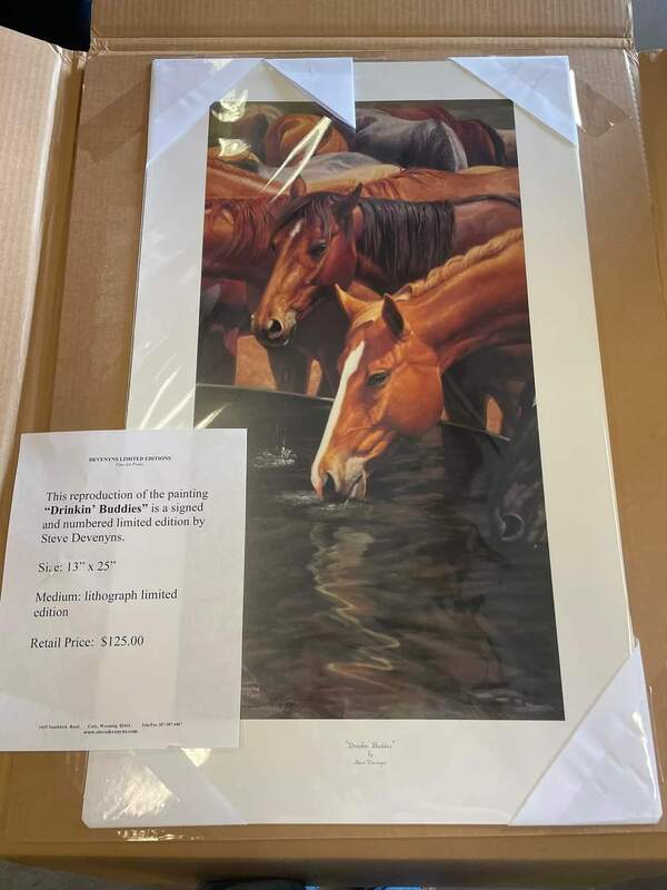 Reproduction painting signed by Steve Devenyns ($125 value)